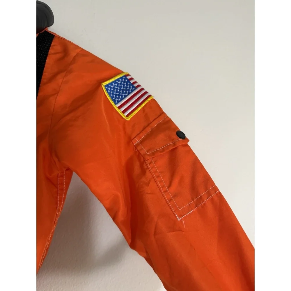 Aeromax NASA Astronaut Costume Jumpsuit Size 4-6 Orange Commander Space Suit